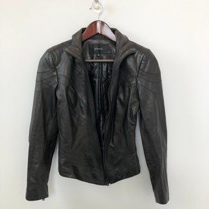 Jitrois Women's Black Leather Jacket Size 38
